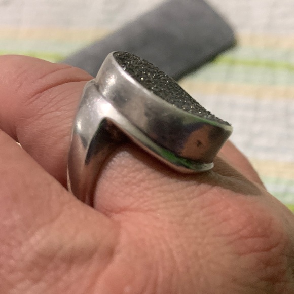 Silver and Brown women ring - Picture 4 of 7